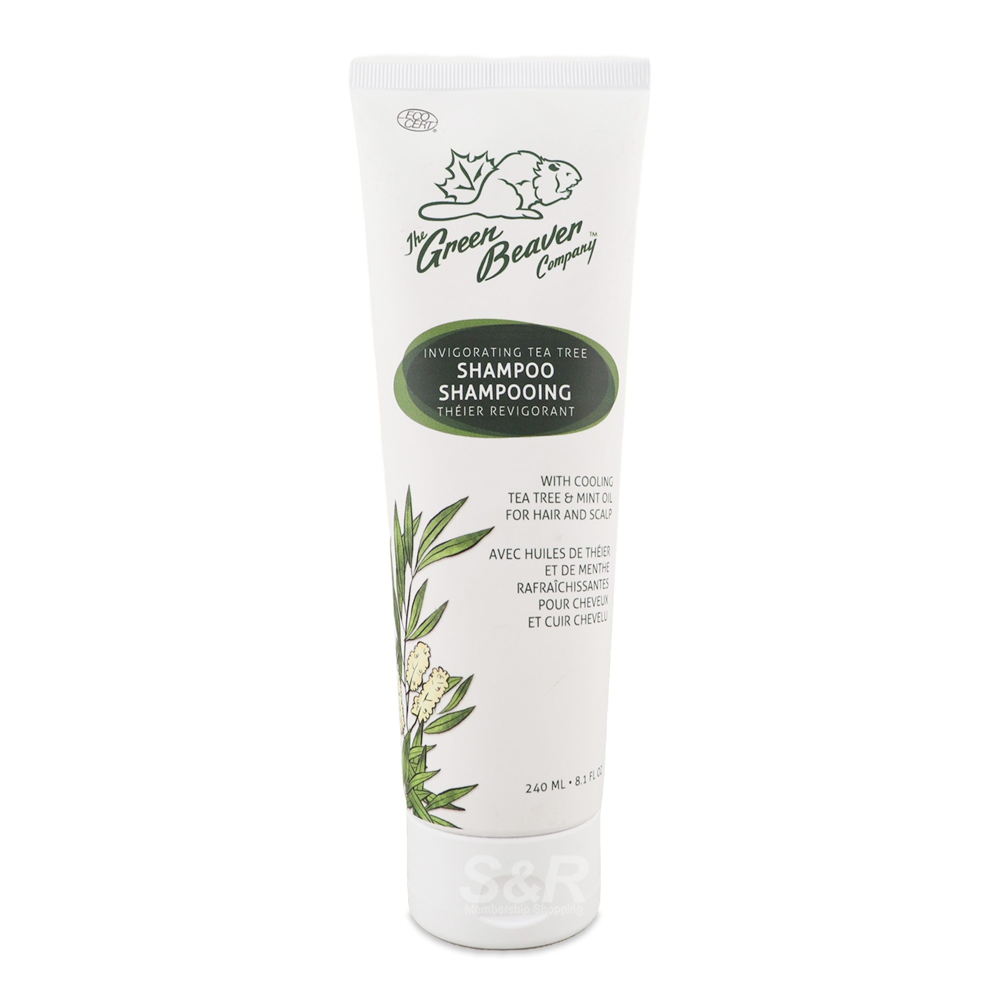 The Green Beaver Company Invigorating Shampoo Tea Tree 240mL The Green Beaver Company Invigorating Shampoo Tea Tree 240mL